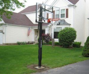 how to install in ground basketball hoop