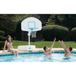 pool basketball hoop volleyball combo