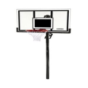 basketball hoop in ground