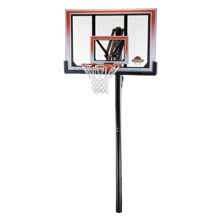 basketball hoops in ground 